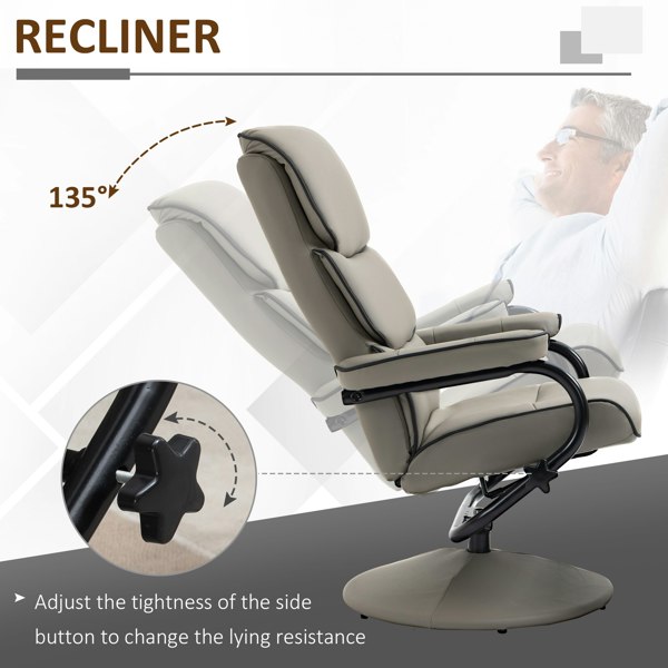 Recliner with Ottoman