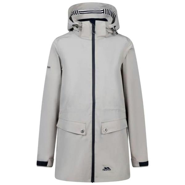 Trespass Womens/Ladies Tiverton Waterproof Jacket - Soft Stone - 