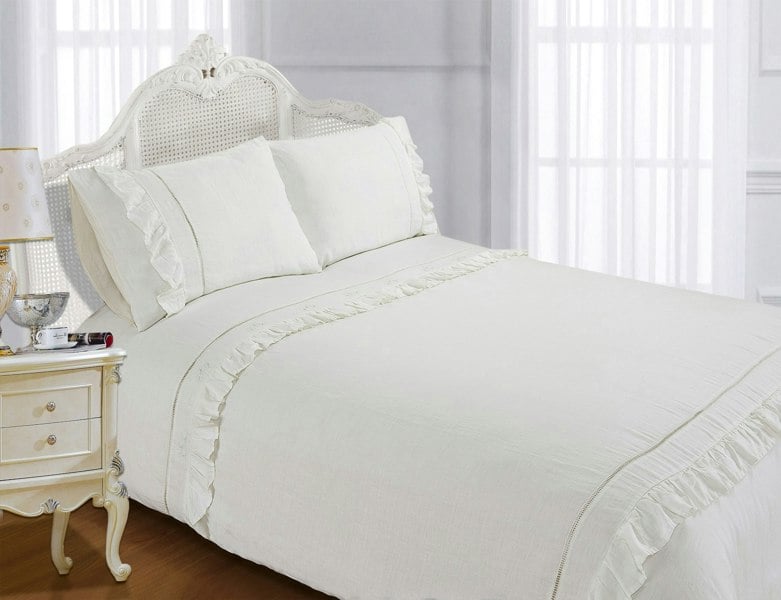 Sweet Dreams Angelica Linen Duvet Cover Set