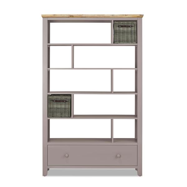 Statement Furniture Florence Room Divider Shelving Storage with Drawer, Fully Assembled