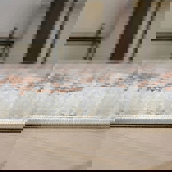 Moodi Shaggy Brown Rug, Tartan design, soft and comfortable pile | THE RUGS