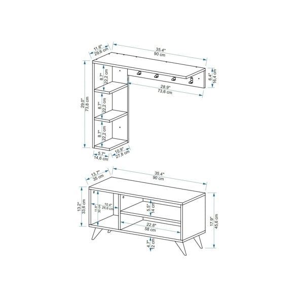 Destina Home Hallway Coat Rack with Shelves Cassia