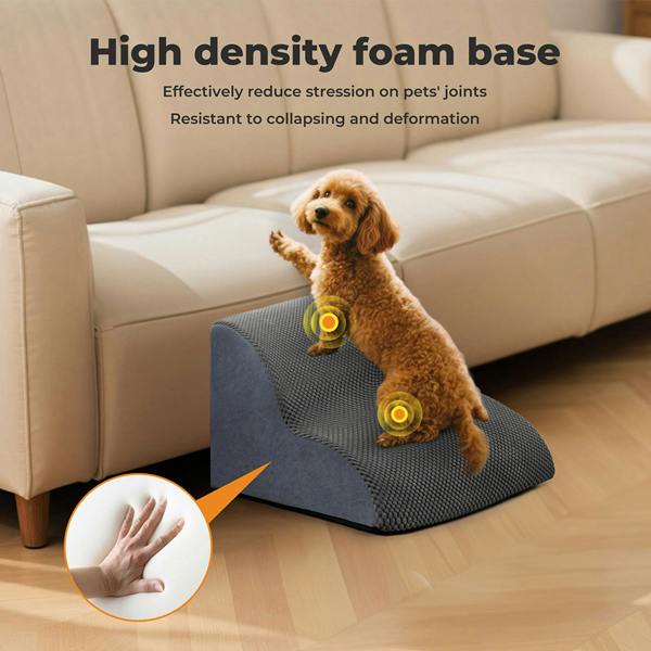 Skylos Dog Ramp Anti-Slip Washable Cover Pet Stairs Ladder Foam for Sofa Bed