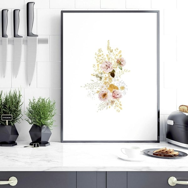 Prints for kitchen wall | set of 3 framed wall art