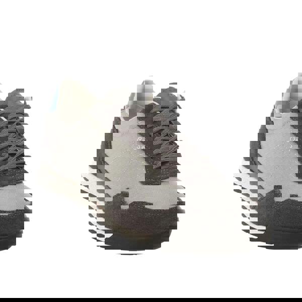 Boss Mens Titanium Leather Trainers - Grey - 