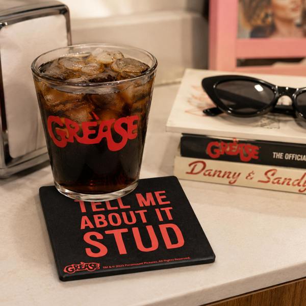 Widdop & Co Fandomania Grease "Tell Me About, It, Stud" Coaster Black