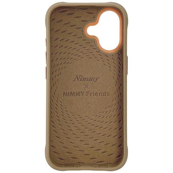 Nimmy Friends Nimmy Cool & Cute 2.0 Bear Case with MagSafe for iPhone 17 6.3" Brown Orange - N-KMLL-IP17-011-B