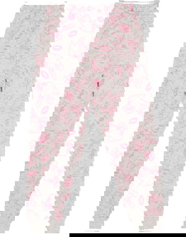 Sonic the Hedgehog Girls Pink Multi-Character Placement & All-Over Print Short Sleeve Long Leg Pyjama Set