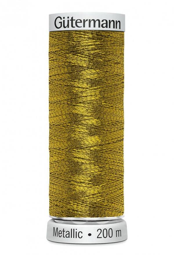Gutermann Sulky Metallic Embroidery Thread 200m Polyamide, Polyester Thread Suitable For Embroidery