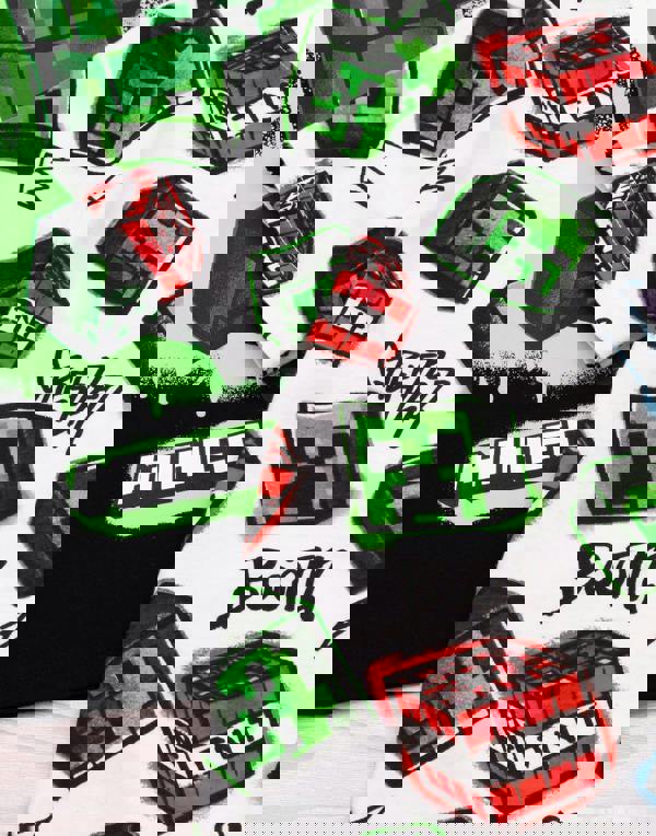 Minecraft Boys Multicoloured Character All-Over Print Multi-Pack of 2 Short-Sleeved T-Shirts