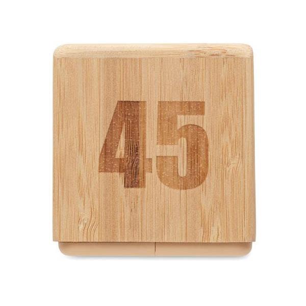 MidOcean Bamboo Twist Snooze Timer - Wood - 