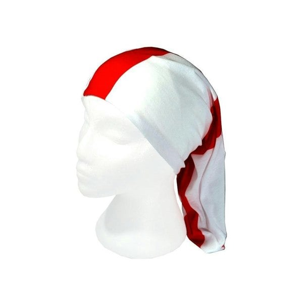 England / St Georges Flag Multifunctional Snood Scarf RUFFNEK® Red/White  – versatile neck warmer for sports fans, events; Rugby, football - Headscarf