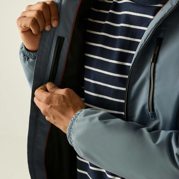 Regatta Mens Shorebay Waterproof Insulated Jacket - Grey Mirage/Navy