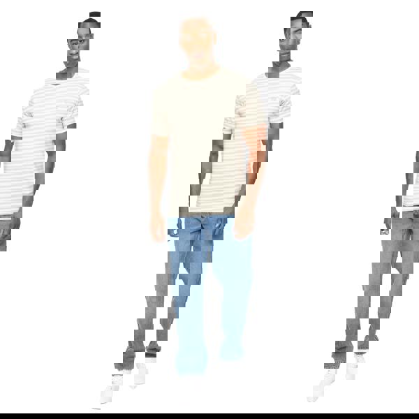 Crosshatch Mens Loppins T-Shirt - Off White - 