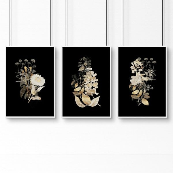 Art for a home office | Set of 3 framed wall art