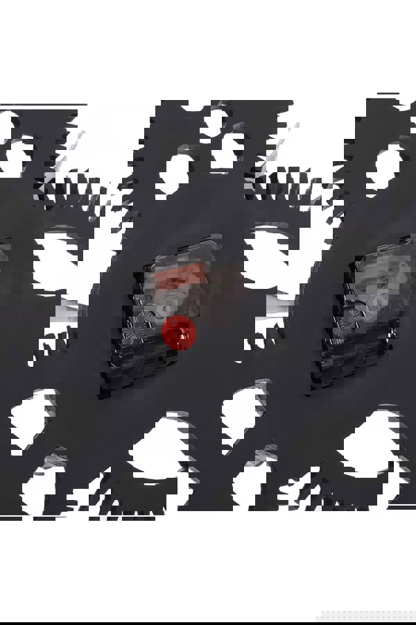 Living and Home 58cm Dia Industrial Style Round Roman Numeral Gear Wall Clock