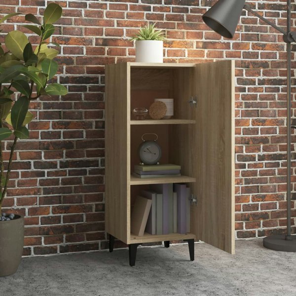Berkfield Sideboard Sonoma Oak 34.5x34x90 cm Engineered Wood