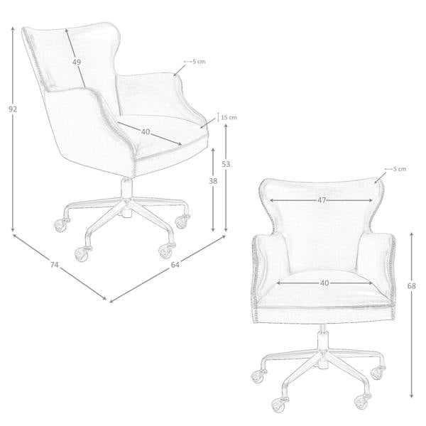 Angel Cerdá Swivel armchair dark brown leather 4166