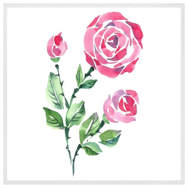 Benjamin Tate Design Rose print (picture Frame)