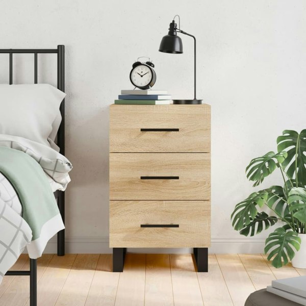 Berkfield Bedside Cabinet Sonoma Oak 40x40x66 cm Engineered Wood
