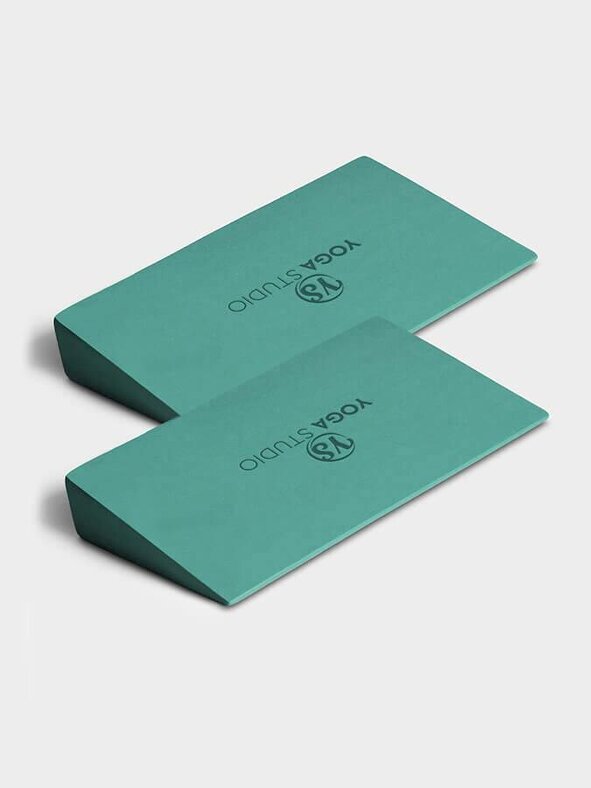 Yoga Studio EVA Foam Wedges Twin Pack Pair - Teal