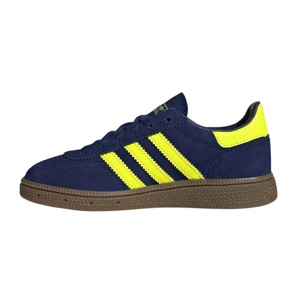 Adidas Childrens/Kids Handball Spezial 3 Stripes Suede Shoes - Blue/Yellow - 