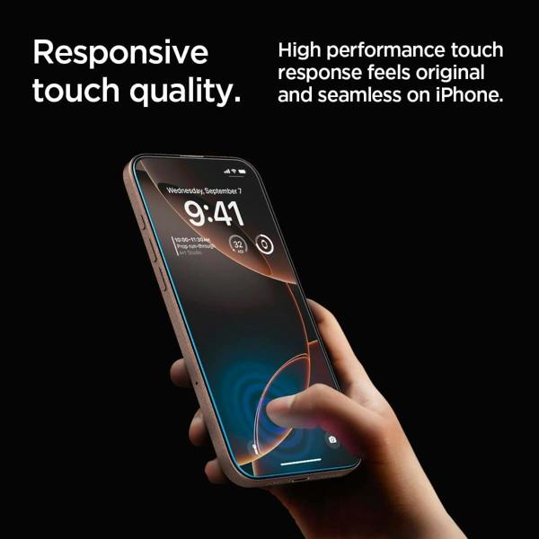 Spigen Glastr EZ Fit HD Screen Protector for iPhone 16 Pro Max 6.9" 2 Pack - AGL07907