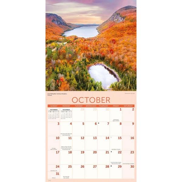 American Landscapes Calendar 2027, Wall Calendars, Month To View, Travel, Gift