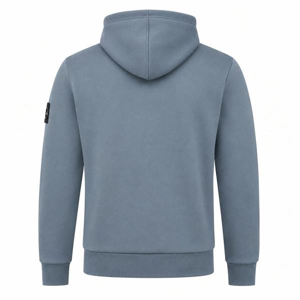Marshall Artist Centro 1/4 Zip Hooded Sweatshirt Storm Grey