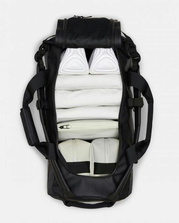Rains Texel Duffel Bag - 01 Black - CHO - Designer Unisex Bags