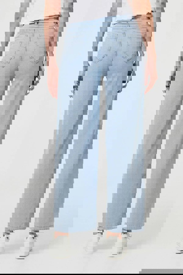 Blue | High Waist Relaxed Wide Leg Jeans
