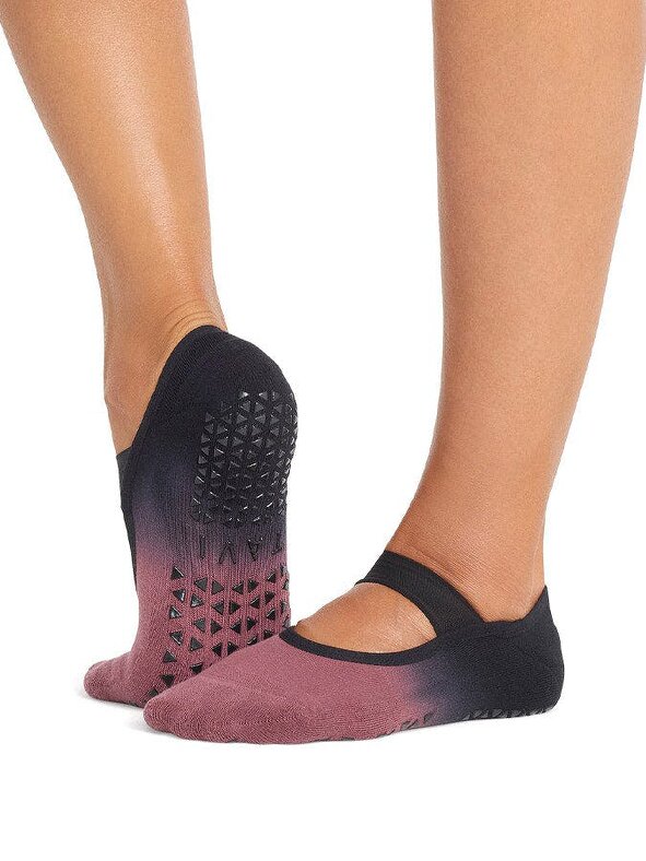 Tavi Lola Grip Socks - Wine Ombre