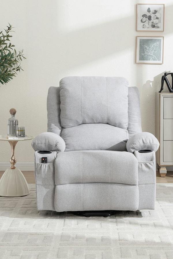 Living and Home Electric Single-Seat Recliner Chair with Heating & Massage Function