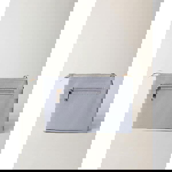 Blue Vanilla Clutch With Detachable Strap