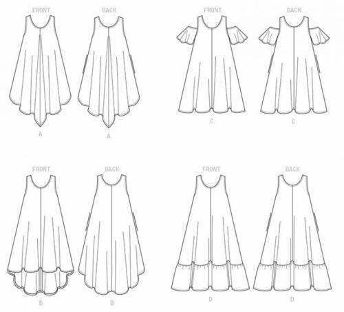 Butterick Sewing Pattern 6350, Dresses for Women, 4-6-8-10-12-14 - Easy