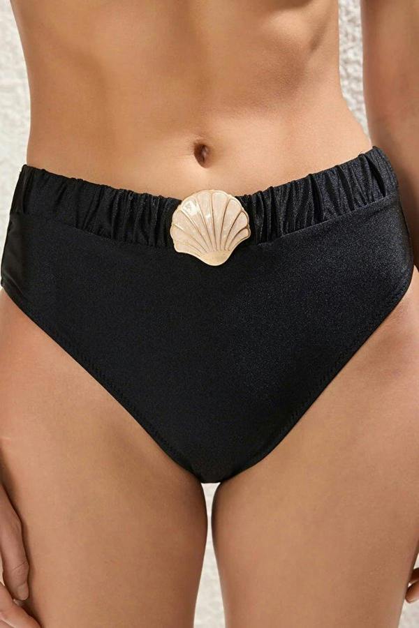WOVCOR Hipster High-Waisted Bikini Bottom with Accessories
