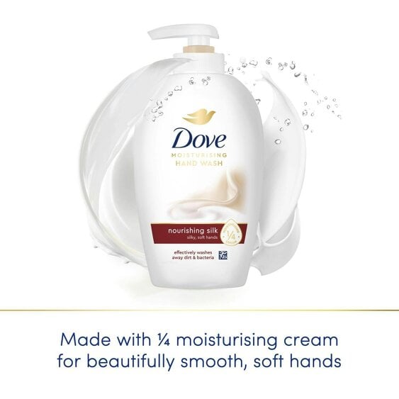 Dove Moisturising Hand Wash, Nourishing Silk for Silky & Soft Hands, 3x250ml