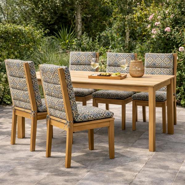 Gardenwize Pair of Outdoor Seat Cushion – Casablanca Full Length Chair