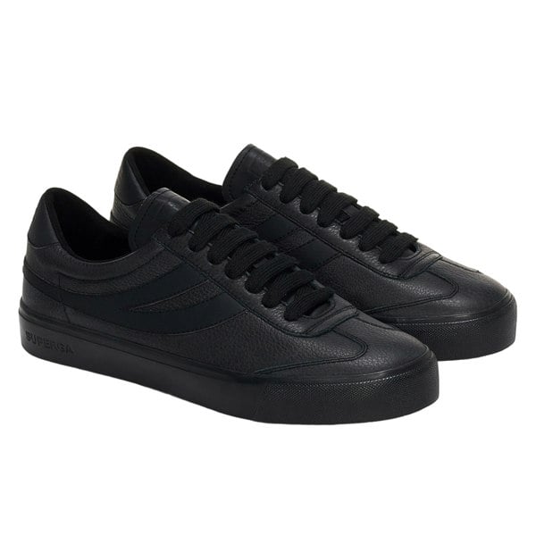 Superga Unisex Adult 4834 Club S Swallow Vegan Leather Trainers - Total Black
