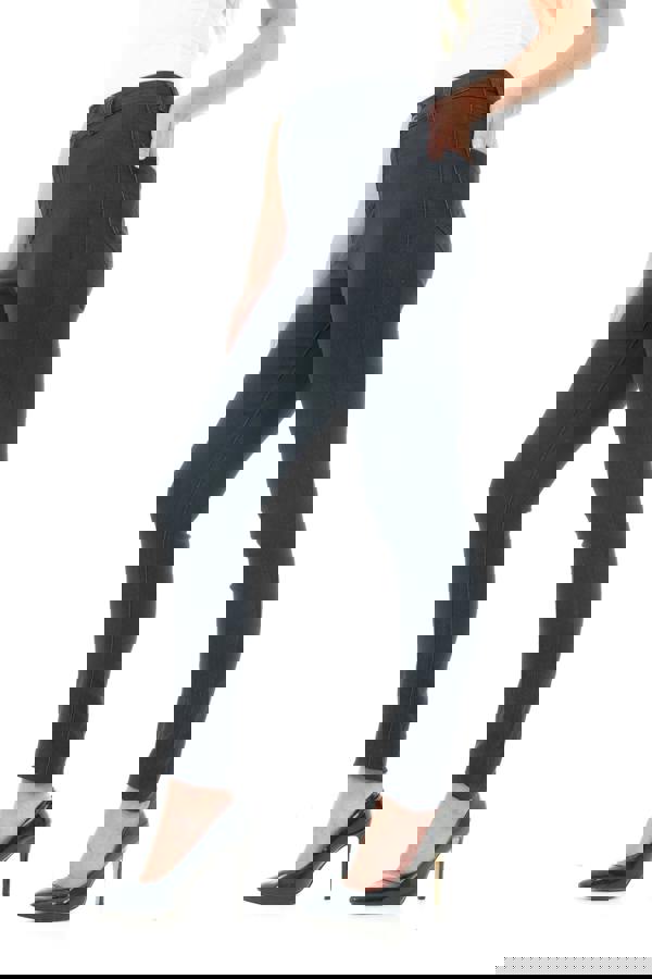 Smart Living Women's Stylish Skinny Fit High Waist Denim Jeans - Black