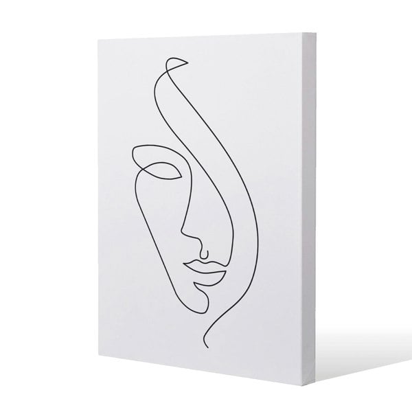 Benjamin Tate Design Line Face drawing (Canvas Print)