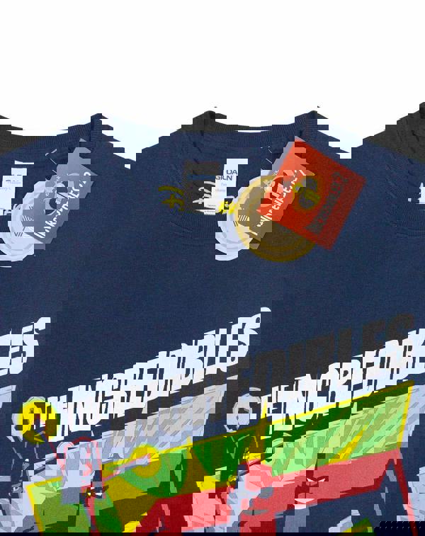 Disney Mens Blue The Incredibles Short Sleeved T-Shirt