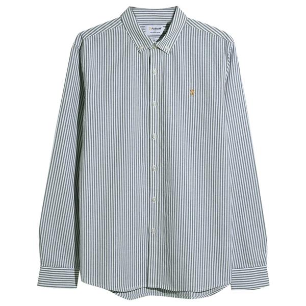 Farah Brewer Striped Oxford Shirt