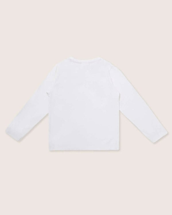 Gender-neutral organic cotton kids long-sleeve top