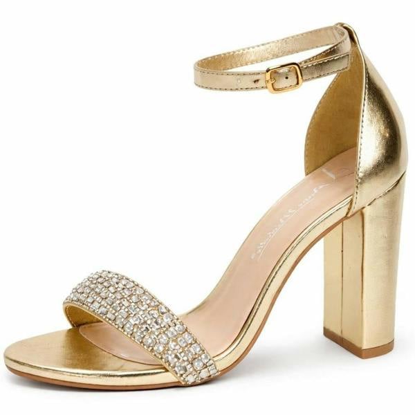 Anne Michelle Ladies Anne Michelle Block High Heel Shoes F12046