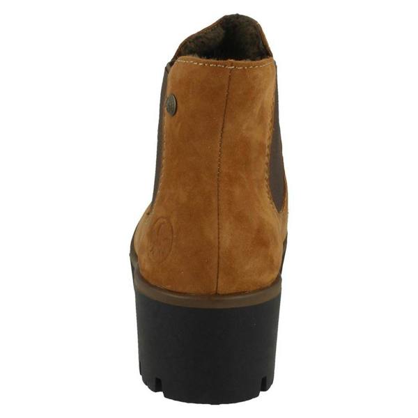 Rieker Ladies Rieker Chunky Gusset Detailed Heeled Ankle Boots 79265