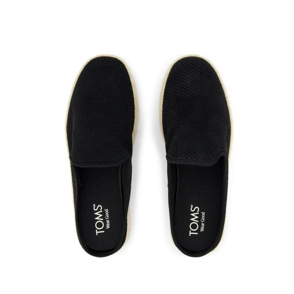 TOMS Santiago Suede Men's Black Mules