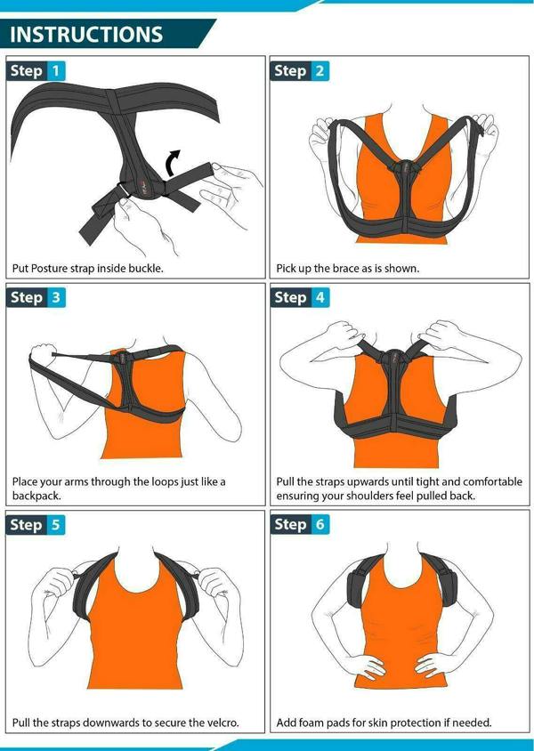 DYZI Posture Corrector for Men and Women -Medium/Large-Chest Size 36" to 46"