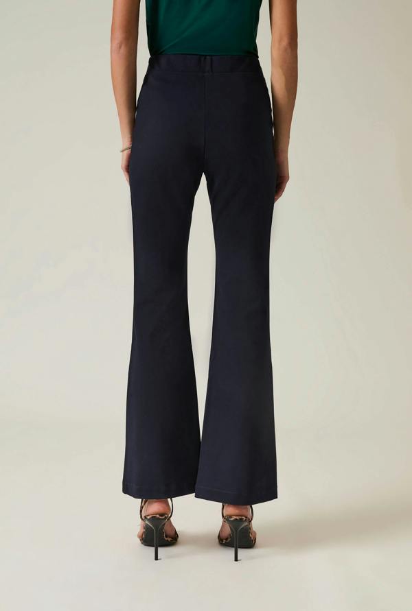 James Lakeland Navy Bootleg Trousers
