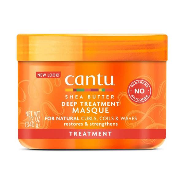 Cantu Shea Butter Deep Treatment Masque 340g for intense moisture and repair of dry, damaged hair.